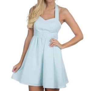 Lauren James / The Stratton Mint Seersucker Halter